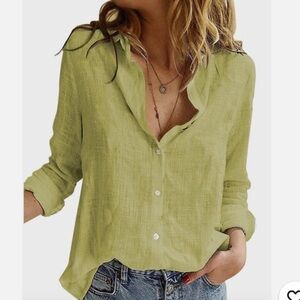 SIGRID OLSEN linen shirt